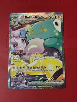 Pokemon TCG Iono's Bellibolt EX Journey Together SIR 183/159 Ionos Bellibolt Ex - Image 1