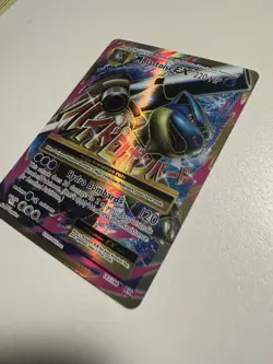Pokemon Mega M Blastoise EX Card Hydro Bombard Attack 102/108 - Image 2