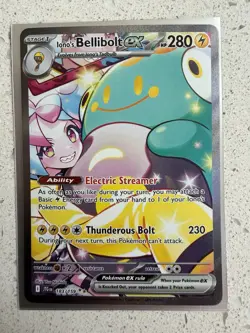 Pokemon TCG Iono's Bellibolt EX Journey Together SIR 183/159 - Image 1