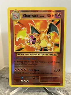 XY Evolutions Charizard 11/108 Reverse Holo Rare Pokemon Card - Image 1