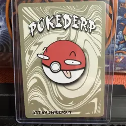Pokederp Halloween Zombie Croc Holo Totodile 4/36 Custom Derpy Card - Image 2