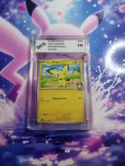 Ethans Pichu 071/182 Pokemon Gem 10 Graded Pikachu Card Cute Creature Pickachu - Image 1