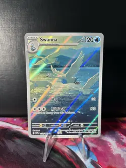 Swanna 110/086 White Flare Illustration Rare Pokemon TCG Card NM - Image 1