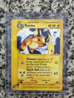 Pokemon Card - Raichu Expedition Base Set 61/165 Rare - Image 1