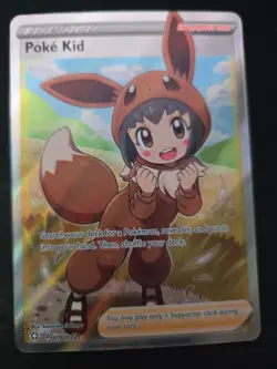 Poke Kid 070/072 Shining Fates NM Full Art Ultra Rare Pokemon Card - Image 1