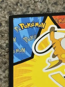 Pikachu & Raichu - Topps Pokemon First Movie Sticker Card - Pokemon TCG - BLUE - Image 2
