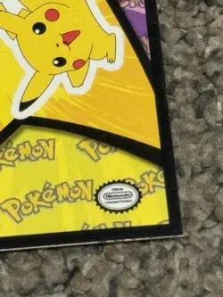 Pikachu & Raichu - Topps Pokemon First Movie Sticker Card - Pokemon TCG - BLUE - Image 4