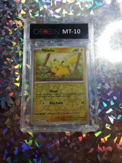 Mint 10 Graded Pikachu 025/165 Sv:Scarlet & Violet 151 Reverse Holo Pokemon Card - Image 2
