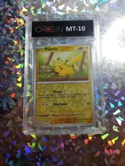 Mint 10 Graded Pikachu 025/165 Sv:Scarlet & Violet 151 Reverse Holo Pokemon Card - Image 3
