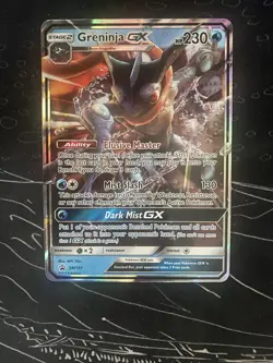 Pokemon Greninja GX TCG SM197 Sun & Moon Black Star Promo Holo Card LP Condition - Image 1