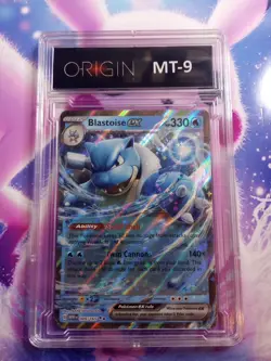 Blastoise ex 009/165 Sv: Scarlet & Violet 151 Holo Mint 9 Graded Pokemon Card 🐢 - Image 2
