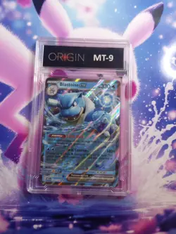Blastoise ex 009/165 Sv: Scarlet & Violet 151 Holo Mint 9 Graded Pokemon Card 🐢 - Image 4