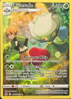 Roserade - TG02/TG30 - Pokemon Lost Origins Trainer Gallery Holo Rare Card - Image 1