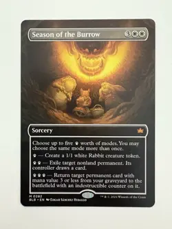 Season of the Burrow Borderless MTG Magic the Gathering Card NM Near Mint BLB - Image 1