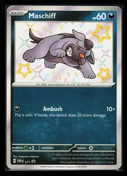 Maschiff #071 Shiny Holo Scarlet & Violet Promo Pokemon Card - Image 1