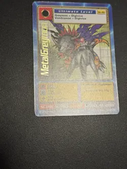 MetalGreymon Digimon CCG Bo-80 Ultimate Android Digimon English Card 1999 Bandai - Image 5