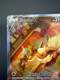 Pokemon Flareon v Sword & Shield SWSH179 Holo Promo Card NM/M - Image 3
