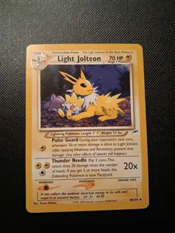 Pokemon Light Jolteon 48/105 Neo Destiny Card. Great Condition - Image 1