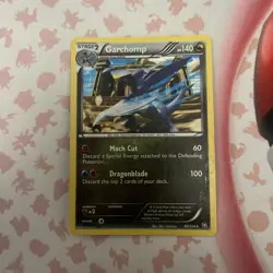 Garchomp 90/124 Reverse Holo Pokemon Card Dragons Exalted 2012 - LP - Image 1