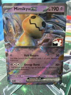 Mimikyu ex 004 Holo Promo Prize Pack Series Stamp Near Mint Pokemon Single Card - Image 1