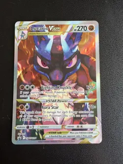 Pokemon Card Lucario VSTAR SWSH291 Black Star Promo Near Mint - Image 1