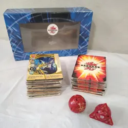 Bakugan TCG Random Card Lot of 67 + 2 Battle Brawlers and Box Played Condition - Image 1