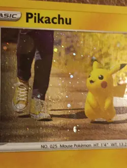 Pikachu - (Cosmos Holo Swirl ) 027/078 Cards & Products Holo - Image 2