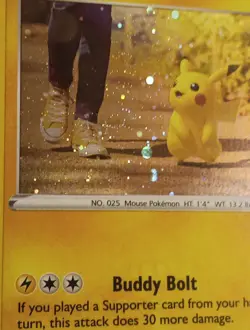 Pikachu - (Cosmos Holo Swirl ) 027/078 Cards & Products Holo - Image 3