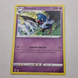 Swoobat Pokemon Card 069/203 Evolving Skies 2021 Stage 1 Uncommon Psychic - Image 1