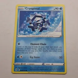 Cryogonal Pokemon Card 043/203 Evolving Skies 2021 Basic Common Water - Image 1