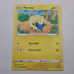 Mareep Pokemon Card 054/203 Evolving Skies 2021 Basic Common Electric - Image 1