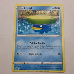 Lotad Pokemon Card 032/203 Evolving Skies 2021 Basic Common Water - Image 1