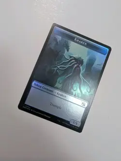 MTG - Warrior 0015/Kraken 0004 Token (Foil) -March Of The Machine NM/M Condition - Image 3