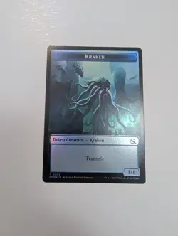 MTG - Warrior 0015/Kraken 0004 Token (Foil) -March Of The Machine NM/M Condition - Image 4