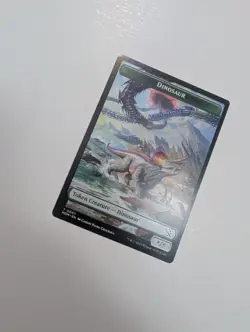 MTG - Dinosaur 0007 Token (One-Sided) -March Of The Machine NM/M Condition - Image 2