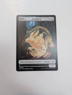 MTG - Glimmer 0004/Manifest 0018 Token - Duskmourn NM/M Condition - Image 1