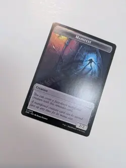 MTG - Glimmer 0004/Manifest 0018 Token - Duskmourn NM/M Condition - Image 3