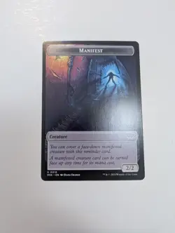 MTG - Glimmer 0004/Manifest 0018 Token - Duskmourn NM/M Condition - Image 4