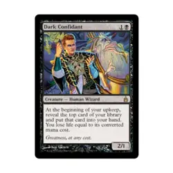 WOTC MtG Ravnica Dark Confidant (R) NM - Image 1