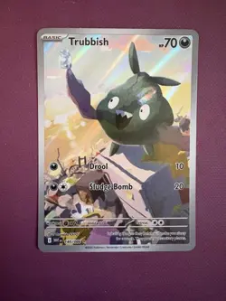 Trubbish 140/086 NM Illustration Rare Sv: White Flare Pokemon TCG - Image 1