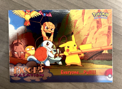 HOLO Foil Pikachu's Vacation #52 Everyone...Pull!!! Topps Pokemon. LP - Image 1