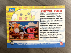 HOLO Foil Pikachu's Vacation #52 Everyone...Pull!!! Topps Pokemon. LP - Image 2