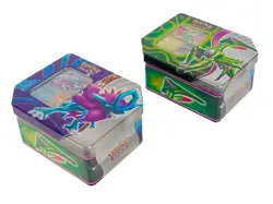 POKEMON PARADOX CLASH (WALKING WAKE EX / IRON LEAVES EX) 6-TIN CASE - Image 4