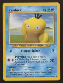 Pokemon Neo Destiny Psyduck #079/105 NM - Image 1