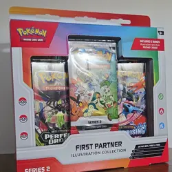 Pokemon TCG First Partner Illustration Collection Series 2 SEALED 3 Packs Promo - Image 1