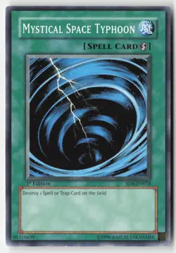 Yugioh - Mystical Space Typhoon SD6-EN018 1st Edition - Structure Deck: Spellcas - Image 1