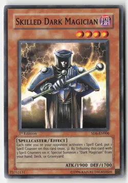 Yugioh - Skilled Dark Magician SD6-EN006 1st Edition - Common - Image 1