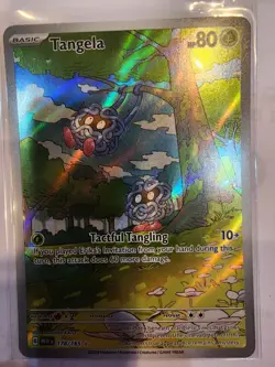 Pokemon TCG Scarlet & Violet 151 Tangela 178/165 Illustration Rare IR NM SV Holo - Image 3