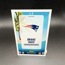 Panini Drake Maye New England Patriots Splash! Prizm #3 2025 Mosaic NFL Card - Image 2
