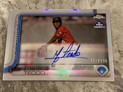 2025 Topps Pro Debut - Chrome Emiliano Teodo #PDC-95 Refractor /199 (RC) - Image 1